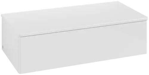 Bild von VILLEROY BOCH Antao Sideboard, 1 Auszug, 1000 x 268 x 500 mm, Front ohne Struktur, Glossy White Lacquer / Glossy White Lacquer #K40000GF