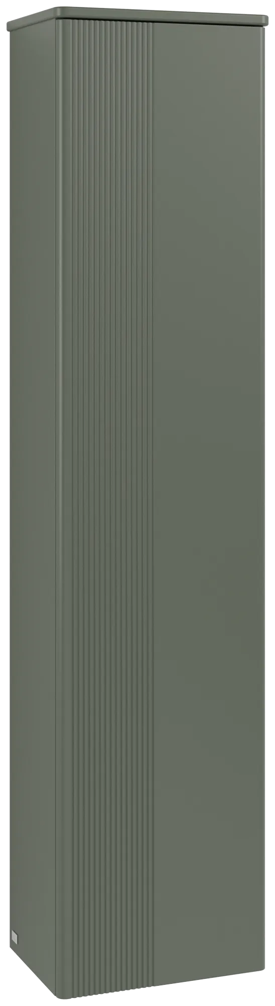 Зображення з  VILLEROY BOCH Antao Tall cabinet, 1 door, 414 x 1719 x 287 mm, Front with grain texture, Leaf Green Matt Lacquer / Leaf Green Matt Lacquer #K46100HL