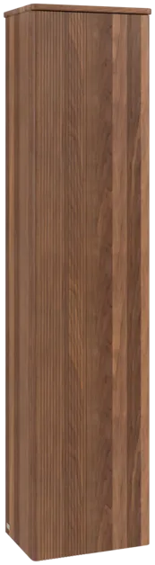 Зображення з  VILLEROY BOCH Antao Tall cabinet, 1 door, 414 x 1719 x 287 mm, Front with grain texture, Warm Walnut / Warm Walnut #K46100HM