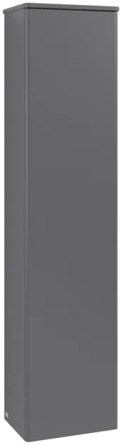 Bild von VILLEROY BOCH Antao Hochschrank, 1 Tür, 414 x 1719 x 287 mm, Front ohne Struktur, Anthracite Matt Lacquer / Anthracite Matt Lacquer #K45000GK