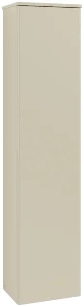 Bild von VILLEROY BOCH Antao Hochschrank, 1 Tür, 414 x 1719 x 287 mm, Front ohne Struktur, Silk Grey Matt Lacquer / Silk Grey Matt Lacquer #K46000HJ