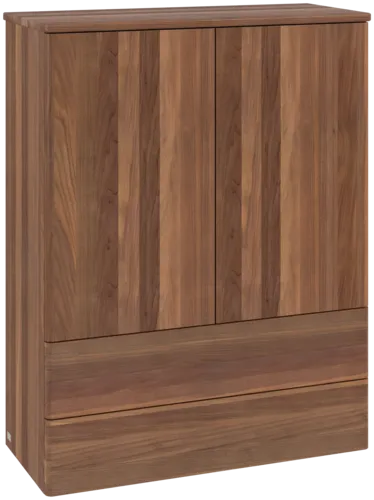 Bild von VILLEROY BOCH Antao Highboard, 2 Türen, 814 x 1039 x 356 mm, Front ohne Struktur, Warm Walnut / Warm Walnut #K47000HM
