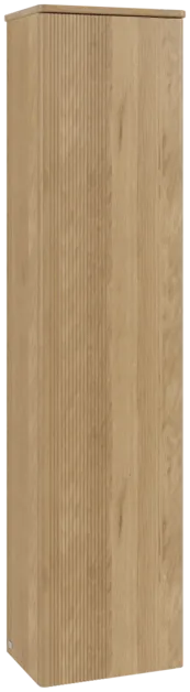 Зображення з  VILLEROY BOCH Antao Tall cabinet, 1 door, 414 x 1719 x 287 mm, Front with grain texture, Honey Oak / Honey Oak #K46100HN