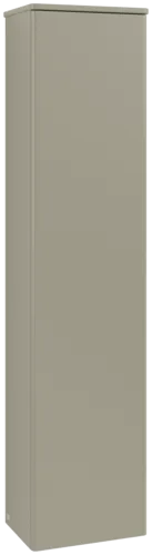 Bild von VILLEROY BOCH Antao Hochschrank, 1 Tür, 414 x 1719 x 287 mm, Front ohne Struktur, Stone Grey Matt Lacquer / Stone Grey Matt Lacquer #K45000HK