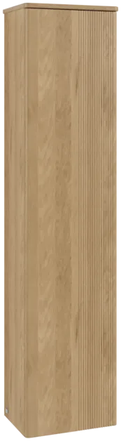 Зображення з  VILLEROY BOCH Antao Tall cabinet, 1 door, 414 x 1719 x 287 mm, Front with grain texture, Honey Oak / Honey Oak #K45100HN