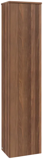 Зображення з  VILLEROY BOCH Antao Tall cabinet, 1 door, 414 x 1719 x 287 mm, Front with grain texture, Warm Walnut / Warm Walnut #K45100HM