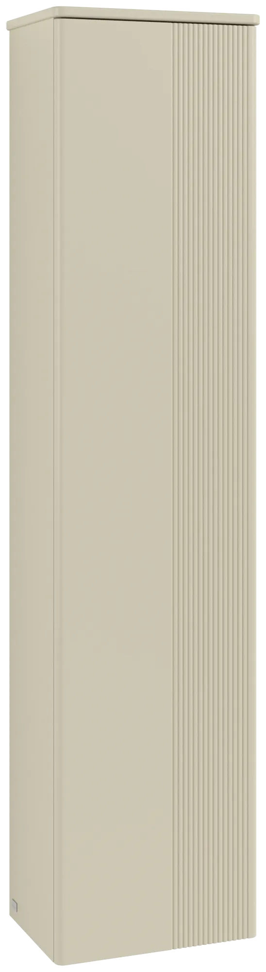 Зображення з  VILLEROY BOCH Antao Tall cabinet, 1 door, 414 x 1719 x 287 mm, Front with grain texture, Silk Grey Matt Lacquer / Silk Grey Matt Lacquer #K45100HJ