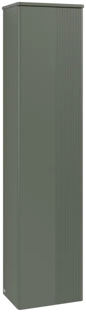 Зображення з  VILLEROY BOCH Antao Tall cabinet, 1 door, 414 x 1719 x 287 mm, Front with grain texture, Leaf Green Matt Lacquer / Leaf Green Matt Lacquer #K45100HL