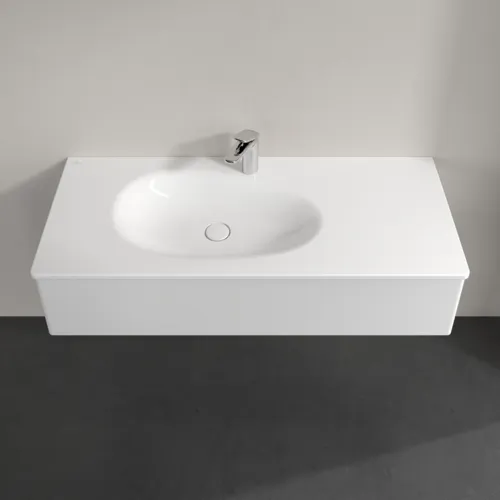 Bild von VILLEROY BOCH Antao Waschbeckenunterschrank, mit Beleuchtung, 1 Auszug, 1188 x 256 x 493 mm, Front ohne Struktur, Glossy White Lacquer #L03000GF