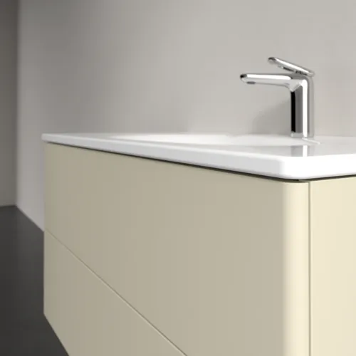 Bild von VILLEROY BOCH Antao Waschbeckenunterschrank, mit Beleuchtung, 2 Auszüge, 988 x 504 x 496 mm, Front ohne Struktur, Silk Grey Matt Lacquer #L05000HJ