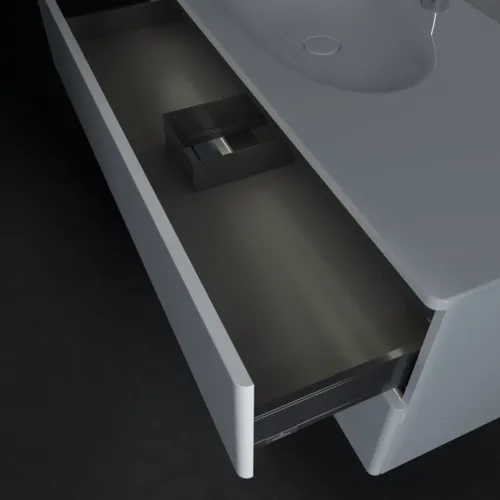 Bild von VILLEROY BOCH Antao Waschbeckenunterschrank, mit Beleuchtung, 2 Auszüge, 1188 x 504 x 493 mm, Front ohne Struktur, White Matt Lacquer #L06000MT