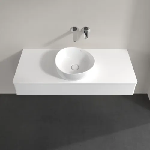 Bild von VILLEROY BOCH Antao Waschbeckenunterschrank, mit Beleuchtung, 1 Auszug, 1200 x 190 x 500 mm, Front ohne Struktur, White Matt Lacquer / White Matt Lacquer #L10010MT