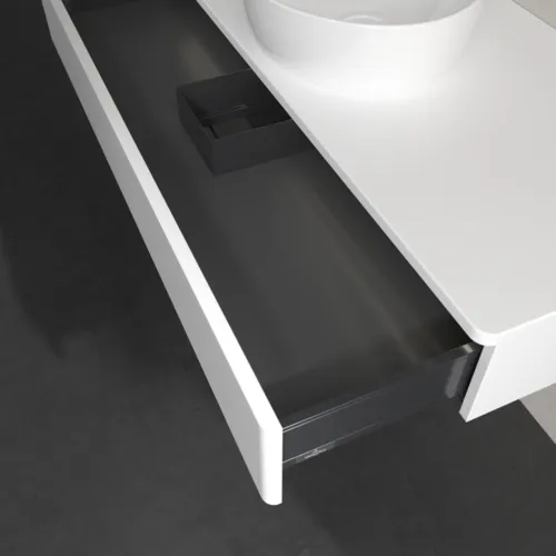 Bild von VILLEROY BOCH Antao Waschbeckenunterschrank, mit Beleuchtung, 1 Auszug, 1200 x 190 x 500 mm, Front ohne Struktur, White Matt Lacquer / White Matt Lacquer #L10010MT