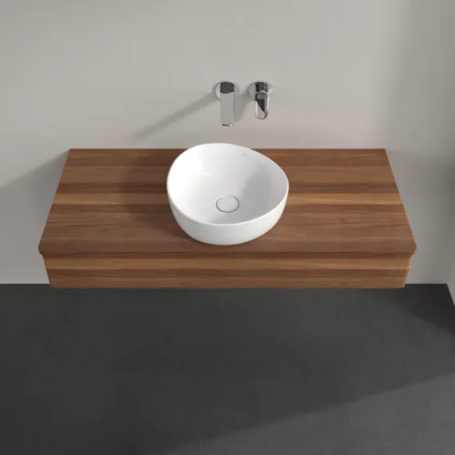 Bild von VILLEROY BOCH Antao Waschbeckenunterschrank, mit Beleuchtung, 1 Auszug, 1200 x 190 x 500 mm, Front ohne Struktur, Warm Walnut / Warm Walnut #L10012HM