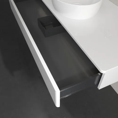 Bild von VILLEROY BOCH Antao Waschbeckenunterschrank, mit Beleuchtung, 1 Auszug, 1200 x 190 x 500 mm, Front ohne Struktur, Glossy White Lacquer / Glossy White Lacquer #L10050GF