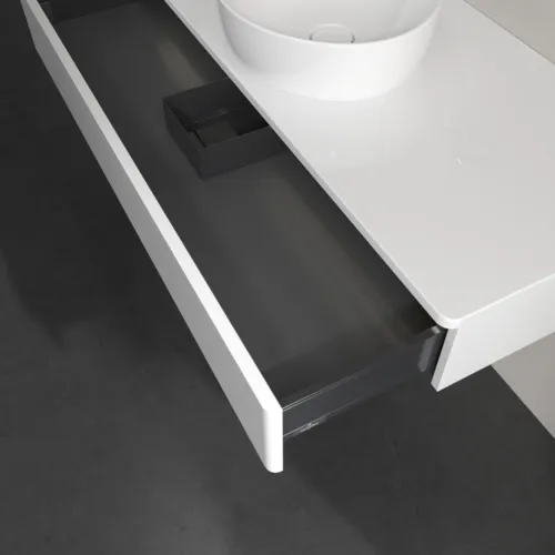 Bild von VILLEROY BOCH Antao Waschbeckenunterschrank, mit Beleuchtung, 1 Auszug, 1200 x 190 x 500 mm, Front ohne Struktur, Glossy White Lacquer / Glossy White Lacquer #L10050GF