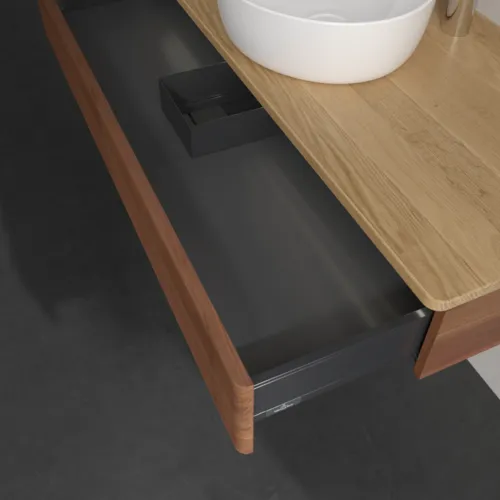 VILLEROY BOCH Antao Waschbeckenunterschrank, mit Beleuchtung, 1 Auszug, 1200 x 190 x 500 mm, Front mit Struktur, Warm Walnut / Honey Oak #L10151HM, Bild 7