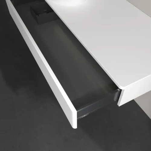 Bild von VILLEROY BOCH Antao Waschbeckenunterschrank, mit Beleuchtung, 1 Auszug, 1200 x 190 x 500 mm, Front mit Struktur, White Matt Lacquer / White Matt Lacquer #L11110MT