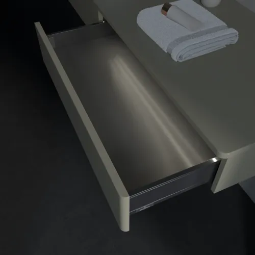 Bild von VILLEROY BOCH Antao Waschbeckenunterschrank, mit Beleuchtung, 2 Auszüge, 1600 x 190 x 500 mm, Front ohne Struktur, Stone Grey Matt Lacquer / Stone Grey Matt Lacquer #L15010HK