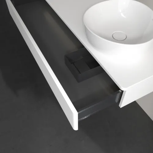 Bild von VILLEROY BOCH Antao Waschbeckenunterschrank, mit Beleuchtung, 1 Auszug, 1200 x 190 x 500 mm, Front mit Struktur, White Matt Lacquer / White Matt Lacquer #L12110MT