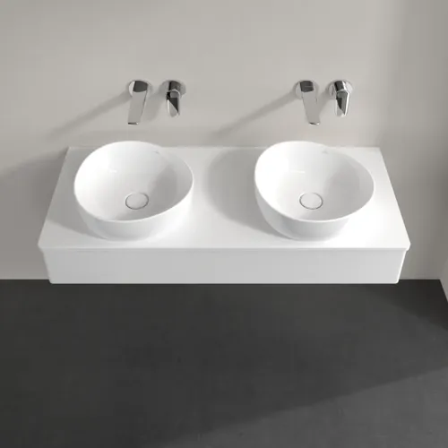 VILLEROY BOCH Antao Waschbeckenunterschrank, mit Beleuchtung, 1 Auszug, 1200 x 190 x 500 mm, Front ohne Struktur, Glossy White Lacquer / Glossy White Lacquer #L13010GF, Bild 4
