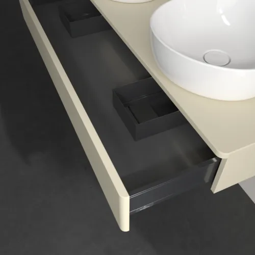 Bild von VILLEROY BOCH Antao Waschbeckenunterschrank, mit Beleuchtung, 1 Auszug, 1200 x 190 x 500 mm, Front ohne Struktur, Silk Grey Matt Lacquer / Silk Grey Matt Lacquer #L13010HJ