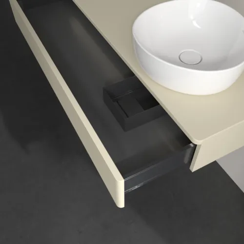 Bild von VILLEROY BOCH Antao Waschbeckenunterschrank, mit Beleuchtung, 1 Auszug, 1200 x 190 x 500 mm, Front mit Struktur, Silk Grey Matt Lacquer / Silk Grey Matt Lacquer #L12110HJ