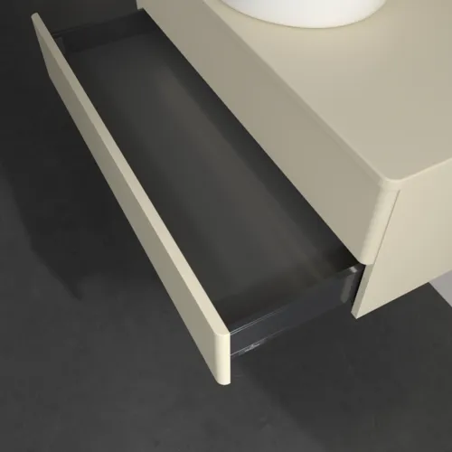 Bild von VILLEROY BOCH Antao Waschbeckenunterschrank, mit Beleuchtung, 2 Auszüge, 1000 x 360 x 500 mm, Front ohne Struktur, Silk Grey Matt Lacquer / Silk Grey Matt Lacquer #L20010HJ