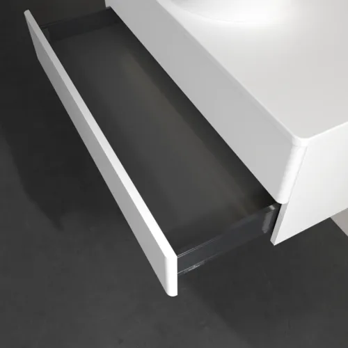 Bild von VILLEROY BOCH Antao Waschbeckenunterschrank, mit Beleuchtung, 2 Auszüge, 1000 x 360 x 500 mm, Front ohne Struktur, White Matt Lacquer / White Matt Lacquer #L20010MT
