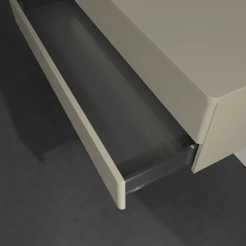 Bild von VILLEROY BOCH Antao Waschbeckenunterschrank, mit Beleuchtung, 2 Auszüge, 1200 x 360 x 500 mm, Front ohne Struktur, Stone Grey Matt Lacquer / Stone Grey Matt Lacquer #L22010HK