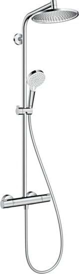 Picture of HANSGROHE Crometta S Showerpipe 240 1jet EcoSmart with thermostat #27268000 - Chrome