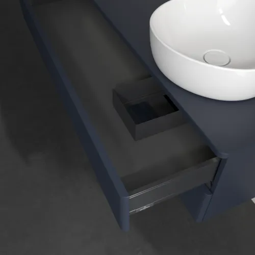 Bild von VILLEROY BOCH Antao Waschbeckenunterschrank, mit Beleuchtung, 2 Auszüge, 1200 x 360 x 500 mm, Front mit Struktur, Midnight Blue Matt Lacquer / Midnight Blue Matt Lacquer #L23110HG