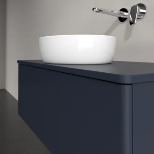 Bild von VILLEROY BOCH Antao Waschbeckenunterschrank, mit Beleuchtung, 1 Auszug, 1000 x 360 x 500 mm, Front ohne Struktur, Midnight Blue Matt Lacquer / Midnight Blue Matt Lacquer #L31010HG