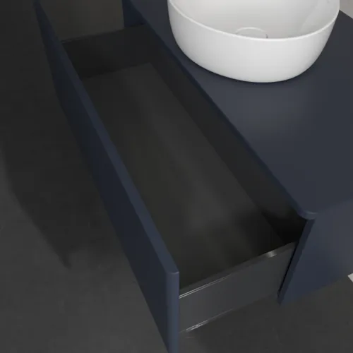 Bild von VILLEROY BOCH Antao Waschbeckenunterschrank, mit Beleuchtung, 1 Auszug, 1000 x 360 x 500 mm, Front ohne Struktur, Midnight Blue Matt Lacquer / Midnight Blue Matt Lacquer #L31010HG