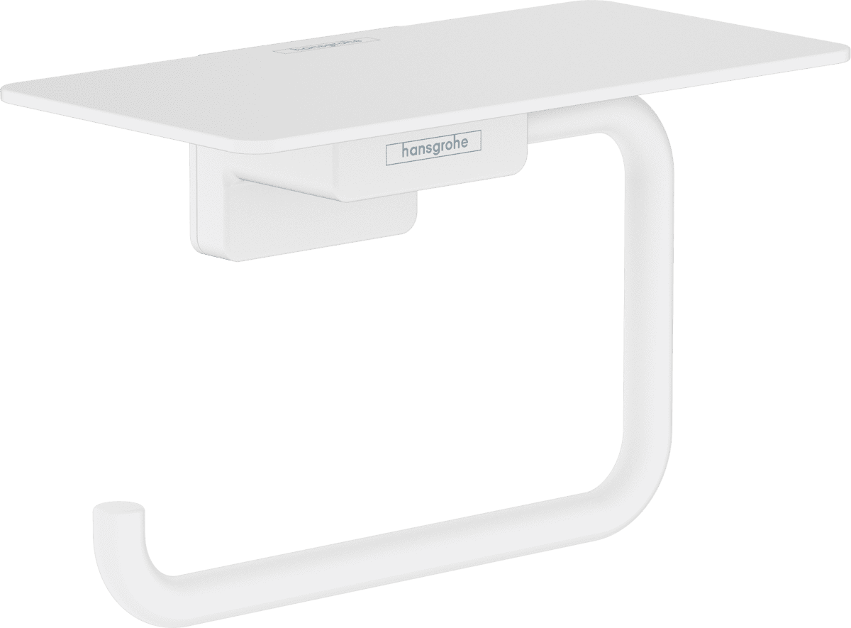 HANSGROHE AddStoris Toilettenpapierhalter mit Ablage Mattweiß #41772700