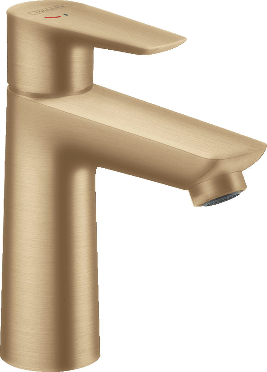 Picture of HANSGROHE Talis E Single lever basin mixer 110 CoolStart with pop-up waste set #71713140 - Brushed Bronze