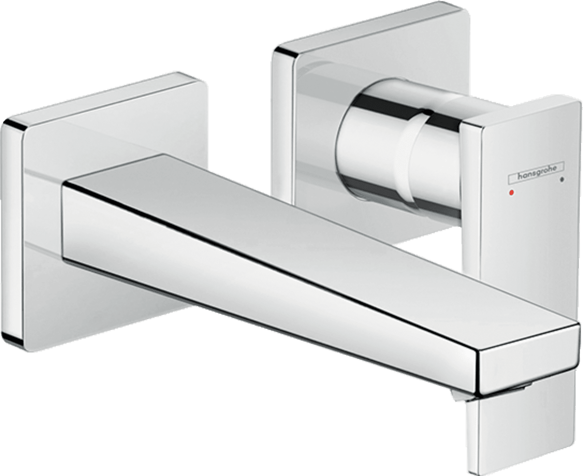 HANSGROHE Metropol Einhebel-Waschtischmischer Unterputz für Wandmontage mit Hebelgriff und Auslauf 16,5 cm #32525000 - Chrom