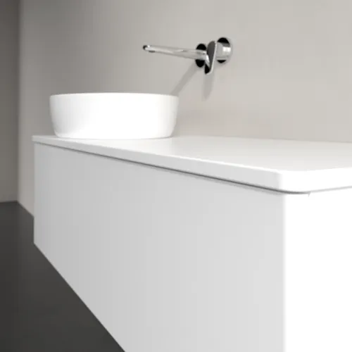 Bild von VILLEROY BOCH Antao Waschbeckenunterschrank, mit Beleuchtung, 1 Auszug, 1200 x 360 x 500 mm, Front ohne Struktur, White Matt Lacquer / White Matt Lacquer #L33050MT