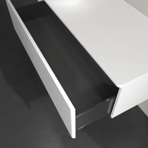 Bild von VILLEROY BOCH Antao Waschbeckenunterschrank, mit Beleuchtung, 1 Auszug, 1200 x 360 x 500 mm, Front ohne Struktur, White Matt Lacquer / White Matt Lacquer #L33050MT