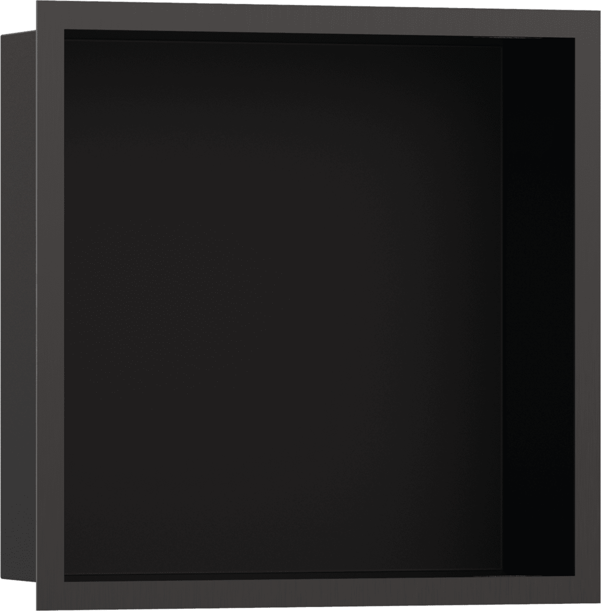 HANSGROHE XtraStoris Individual Wandnische Mattschwarz mit Designrahmen 300/300/100 #56098340 - Mattschwarz