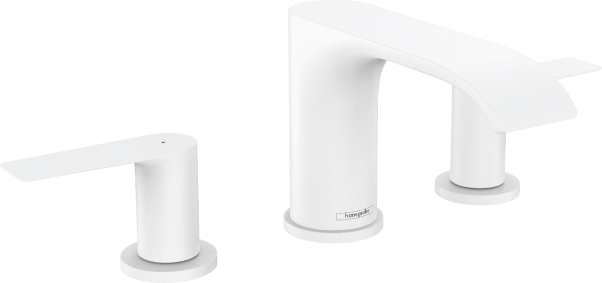 Picture of HANSGROHE Vivenis 3-hole basin mixer 90 with pop-up waste set #75033700 - Matt White