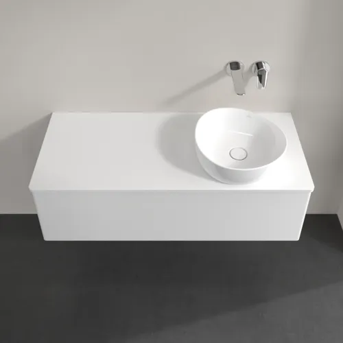 Bild von VILLEROY BOCH Antao Waschbeckenunterschrank, mit Beleuchtung, 1 Auszug, 1200 x 360 x 500 mm, Front ohne Struktur, Glossy White Lacquer / Glossy White Lacquer #L34050GF