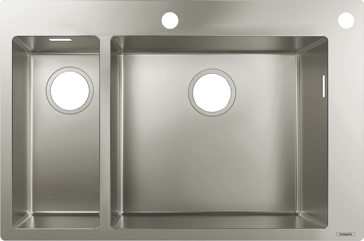 HANSGROHE S71 S712-F655 Einbauspüle 180/450 #43310800 - Edelstahl