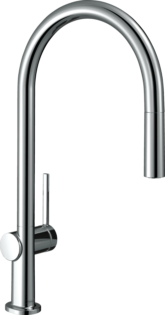 Зображення з  HANSGROHE Talis M54 Single lever kitchen mixer 210, pull-out spout, 1jet, sBox #72803000 - Chrome