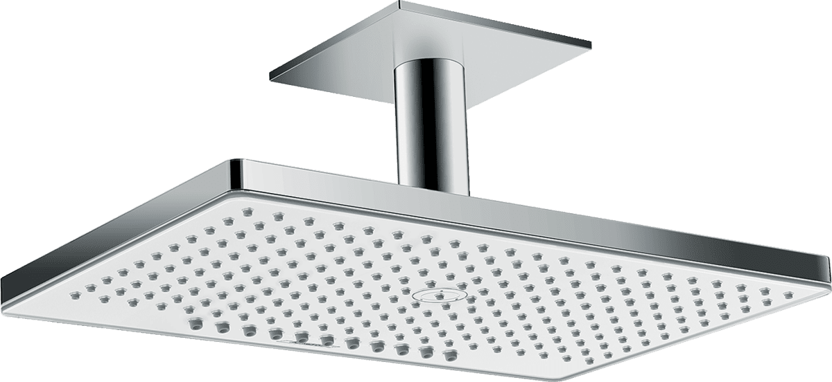 Picture of HANSGROHE Rainmaker Select Overhead shower 460 2jet with ceiling connector #24004400 - White/Chrome