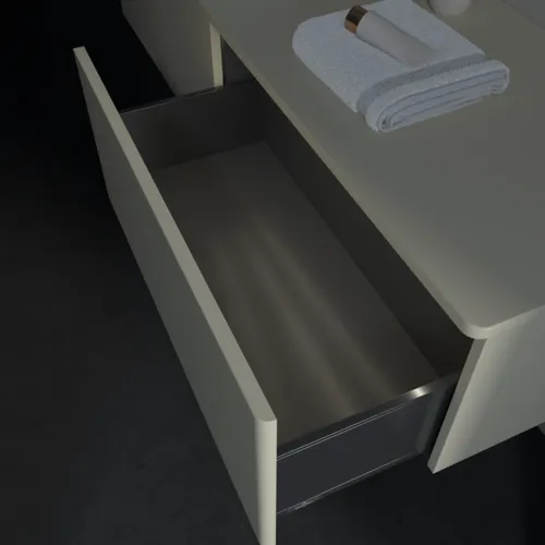Obrázek VILLEROY BOCH Antao Vanity unit, with lighting, 2 pull-out compartments, 1600 x 360 x 500 mm, Front without structure, Silk Grey Matt Lacquer / Silk Grey Matt Lacquer #L37010HJ