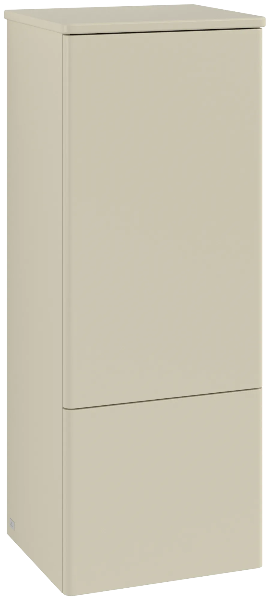εικόνα του VILLEROY BOCH Antao Medium-height cabinet, with lighting, 1 door, 414 x 1039 x 356 mm, Front without structure, Silk Grey Matt Lacquer / Silk Grey Matt Lacquer #L44000HJ