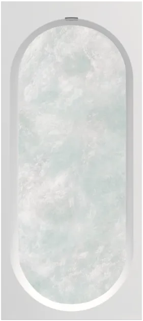 Bild von VILLEROY BOCH Oberon 2.0 rechteckige Badewanne, mit Whirlpoolsystem Hydropool Comfort (HC), inklusive Wasserzulauf, 1800 x 800 mm, Weiß Alpin #UHC181OBR2B2V01