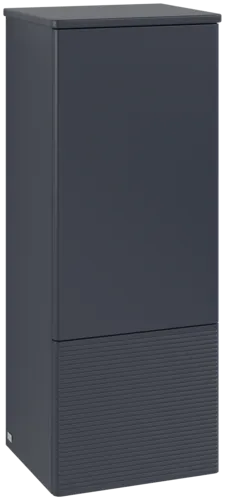 Зображення з  VILLEROY BOCH Antao Medium-height cabinet, 1 door, 414 x 1039 x 356 mm, Front with grain texture, Midnight Blue Matt Lacquer / Midnight Blue Matt Lacquer #L43100HG