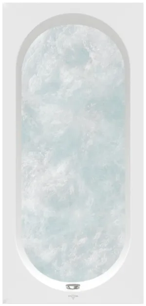 Bild von VILLEROY BOCH Oberon rechteckige Badewanne, mit Whirlpoolsystem Special Combipool Active (AP), 1800 x 800 mm, Weiß Alpin #UAP180OBE2A2V01